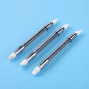 3pcs/Set Dual-Ended Silicone Nail Art Pens Hollow Carving Manicure Brushes