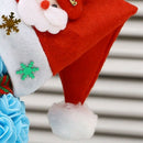 25cm Christmas PE Bear of Roses Bear Rose Flower Artificial New Year Gifts