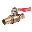 Full pass 10 mm diameter trousers Tail Pipe Red lever handle ball valve R2F2