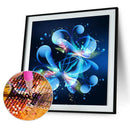 DIY 5D Diamond Embroidery Painting Blue Flower Cross Stitch Home Decor