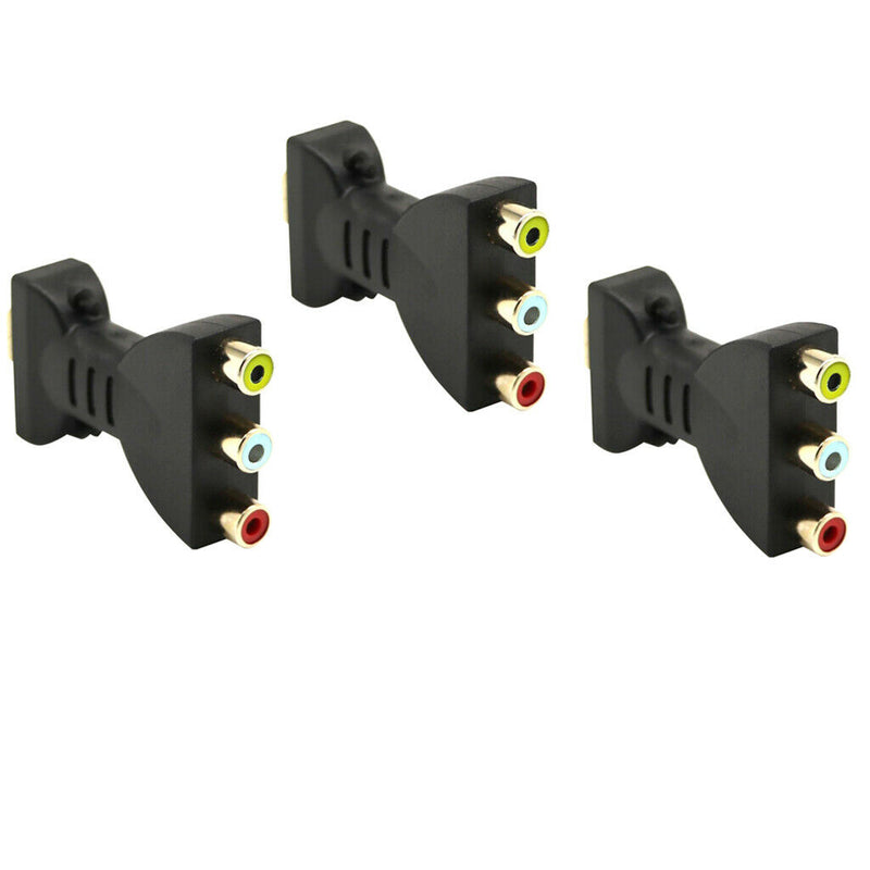 3Pcs Composite HDMI to AV Male to Female Audio Converter for Home Theater