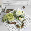 Creative Rattan Heart-Shaped Wedding Bouquet Of Flowers Rose Fresh Sen Knot
