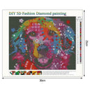5D DIY Full Drill Diamond Painting Gorgeous Dog Cross Stitch Embroidery Kit