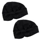 2 pack Women's Silk Sleeping Cap Night Sleep Hats Hair Care Scarves Bonnet