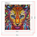 Animal 5D DIY Special Shaped Part Drill Diamond Painting Kit (Tiger R8132)