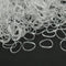 Hot 500pcs Hair Tie Band Ponytail Holder Elastic Rubber Clear White Women Girls