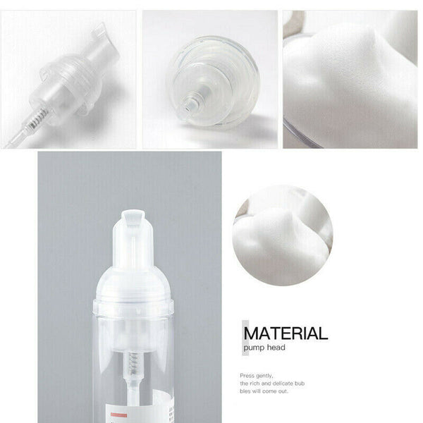 3X Flip Cap Plastic Shampoo Lotion Sample Bottle Empty Liquid Dispenser Containe