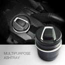 1Pcs Portable Detachable Car Smoking Car Ashtray Blue LED Light Smokeless A O9Q7