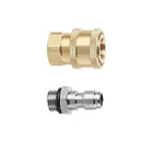 Pressure Washer 1/4 Quick Connector+M14x1.5mm Brass Connector for Nozzle