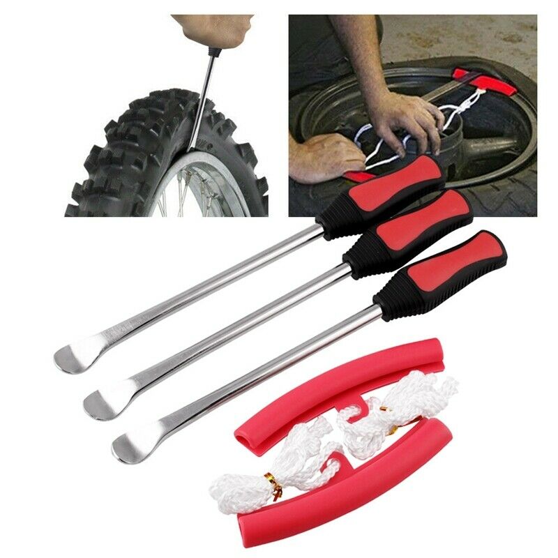 Tire Levers Spoon Set-Heavy Duty Motorcycle Bike Car Tire Irons Tool Kit,3  V1M6