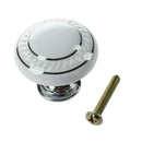 1 x Ceramic Door/Wardrobe/Cabinet/Cupboard Knob Handle Drawer---White