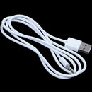 5X(3.5mm Plug Audio AUX to USB 2.0 Plug Adapter Charging Cable 1M White Z6M7)