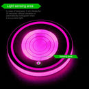 2PCS LED Car Cup Holder Colorful Pad Mat Auto Atmosphere Lights