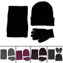 Winter Warm Beanie Hat + Scarf + Touch Screen Gloves, Unisex Thermal Winter A9P5