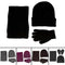 Winter Warm Beanie Hat + Scarf + Touch Screen Gloves, Unisex Thermal Winter A9P5