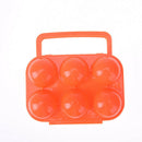portable plastic container 6 eggs holder folding egg storage box handle case  JR