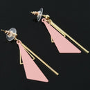 Pink On Earrings None Pierced Ear Cuff e Geometric Irregular I4R8