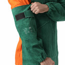 33-7416 Green Heat Resistant 16" Long Split Cowhide Leather Welding Sleeves