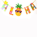 Summer Aloha Hawaiian Tropical Pineapple Garland Bunting Home Party Banners MO