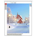 Snow House 5D DIY Diamond Painting Mosaic Embroidery Cross Stitch Kit Decor
