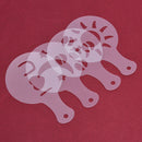 16Pcs/Set Cake Cupcake Stencil DIY Coffee Cappuccino Mold Variety Decoration Hn