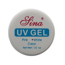 6 x UV Gel Building Gels Set Nail French Nail 15 ml clear/ pink/ white