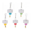 2 X Parrot Mouth Grinding Stone Parakeet Cockatiel Budgie Bird molar Cage ToysME