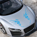 1 Pair Car Hood Stickers Dragon Totem Vinyl Decals Graphics Auto Styling