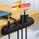 Silicone Cable Winder Earphone Cable Organizer Wire Storage Charger Holder Clip