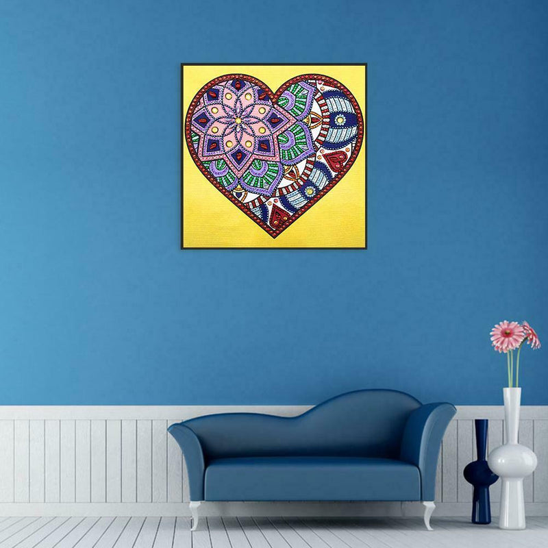 5D DIY Special Shaped Diamond Painting Heart Cross Stitch Mosaic Craft Kits