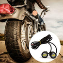 2PCS LED Eagle Eye Lamp Motorcycle Rear View Mirror Light Running Daytime L U5U7