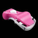 Women Cosmetic Tool Foldable White Pink Plastic Eyelash Curler J4S4