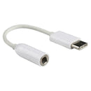 2PCS USB Type C to AUX 3.5mm Cable - Earphone Adapter Cable USB-C White And H9L6
