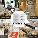 Duplex Decor 3 LED Wall Outlet Cover Plate Bathroom Night Light Bedroom B9M6