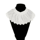 New White Women's Girls Lace Faux False Collar Lapel Choker Peter Pan Necklace