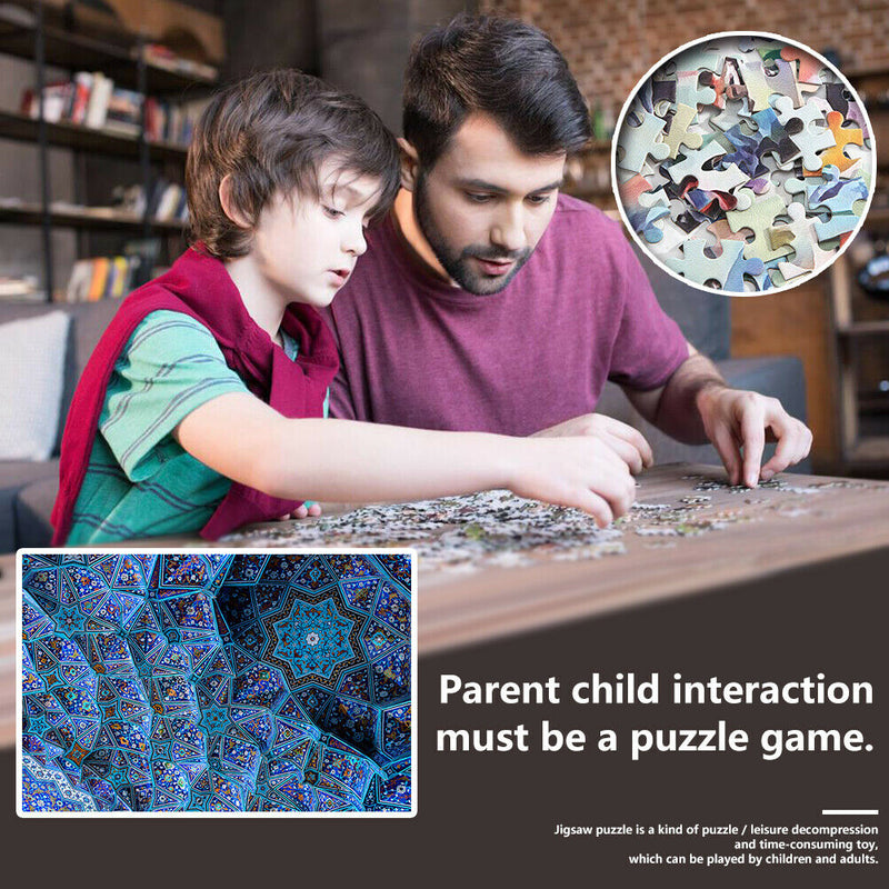 1000 Pieces Paper Jigsaw Puzzles Novelty Wall Assembling Picture 75 X 50cm