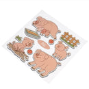 Pig Silicone Clear Stamp+Metal Cutting Dies Stencil Frame Scrapbook Decor
