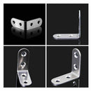 25 Pcs Corner Bracket - 40x40mm 90 Degree Right Angle Brackets Fastener Sta