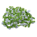 100pcs Mini Satin Ribbon Rose Flower Leaf Wedding Decor Appliques Sewing DI L3Q8