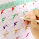 100 Day Countdown Calendar Learning Schedule Periodic Table Gift Study-Plan O5Z4