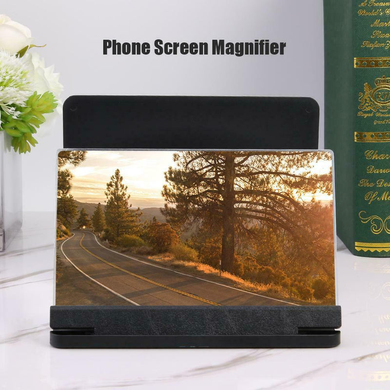 9 inch Phone Screen Magnifier Bracket Mobile Movie Amplify Stand (Black) SN9F