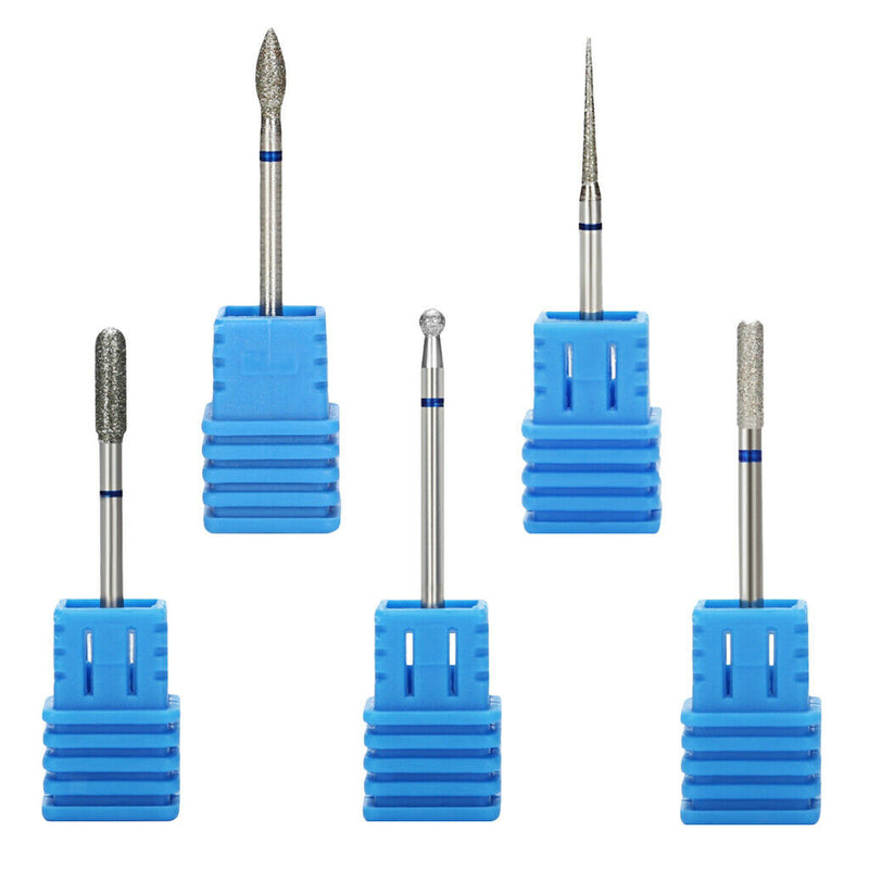 5pcs Nail Files Drill Bits Manicure Gels Removal Electric Carbide Polishing Head