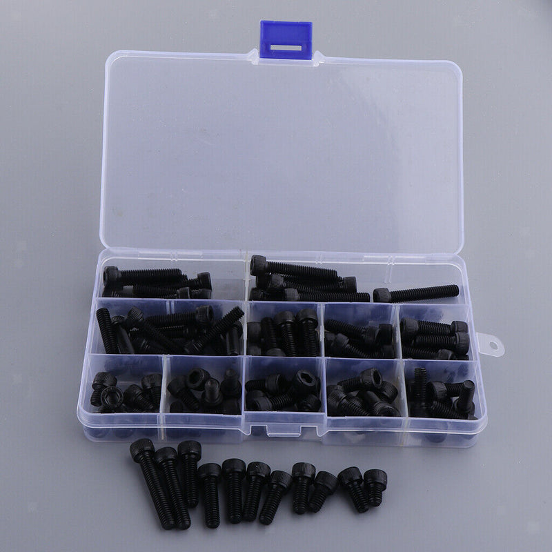 Black-force 12.9 Screw Alloy Level Hexagon Steel Plug Head Cap Screws M6 Series