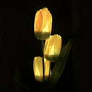 Tulips Flower Solar LED Lawn Lamp Spike Warm Light Outdoor Landscape Garden