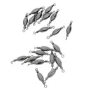20pcs Fishing Rigs Barrel Swivels Quick Sinker Fishing Accessories 0.5/0.3 High