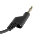 1M Dual Injection 4mm Banana Plug Connector Adapter Probe Cable Cord,Black