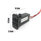 Car Dual USB Port Dashboard Fast Charger Adapter 5V 2.1A for Suzuki