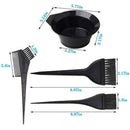 22PCS Hair Dye Coloring Kit Hair Tinting Bowl Brush Ear Cover Gloves DIY Sa Kw