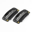 40 32mm U Shape Black Snap Hair Clips For Human Hair Extension Weft/Wigs/C BNV