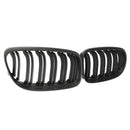 1Pair Car Matt Black Front Bumper Kidney Grille for Bmw 3-Series E90/E91 Se